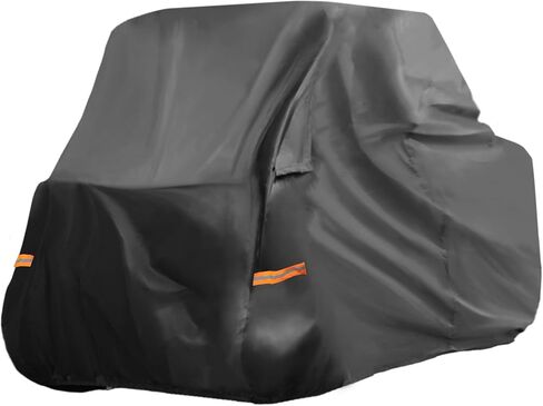 X AUTOHAUX UTV Cover for Kawasaki Mule SX Waterproof Side by Side Cover Outdoor Sun Rain Storage Protection 210D-PU Black 271x134x178cm in Saudi Arabia
