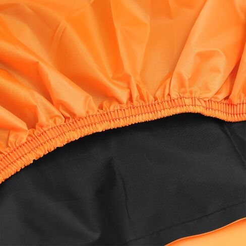 uxcell XXXL 190T Rain Dust Protector Black+Orange Scooter Motorcycle Cover 116" for Yamaha in Saudi Arabia