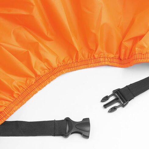 uxcell XXXL 190T Rain Dust Protector Black+Orange Scooter Motorcycle Cover 116" for Yamaha in Saudi Arabia