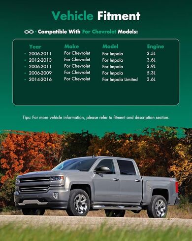 مرآة الرؤية الجانبية SCITOO مرآة جانبية للركاب متوافقة مع 2006-2013 لسيارة Chevy Impala GM1321306 تعديل الطاقة غير قابلة للطي وغير ساخنة in Kuwait