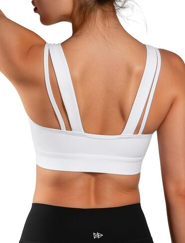 Yvette Yoga Sports Bras Carving Series Spaghetti Strap Padded Breathable Workout Crop Tank Tops Sports Bra for Women in Saudi Arabia