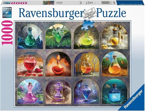 Ravensburger Magical Potions 1000 قطعة بانورامزو للبالغين - 16816 - كل قطعة فريدة من نوعها ، تعني تقنية Softclick القطع مع بعضها البعض بشكل مثالي in Saudi Arabia