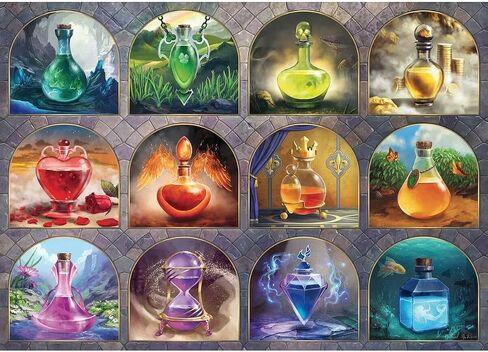 Ravensburger Magical Potions 1000 قطعة بانورامزو للبالغين - 16816 - كل قطعة فريدة من نوعها ، تعني تقنية Softclick القطع مع بعضها البعض بشكل مثالي in Saudi Arabia