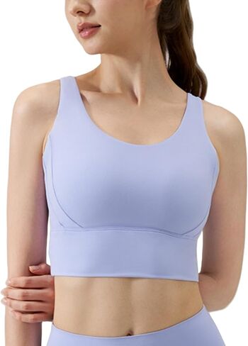 U-Back Sports Bra for Women Running Gym Sports Bra High Impact Sports Bras for Women Wirefree Padded Breathable Yoga Bra in Kuwait