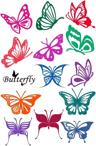 Butterfly Flowers Butterflies Pattern Clear Stamps Silicone Stamp Sentiment,Floral Greetings Words Transparent Seal Stamps for Holiday Card Making Decoration DIY Scrapbooking Album DIY Crafts in Saudi Arabia
