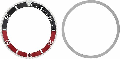 Ewatchparts الإطار وإدراج متوافق مع غواصة رولكس الأقدم 5508 ، 5512 ، 5513 ، 1680 نموذج الأسود/الأحمر in Saudi Arabia