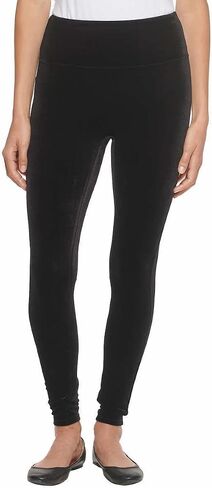 Andrew Marc Womens Lightweight Velvet Leggings (Large, Black) in Saudi Arabia