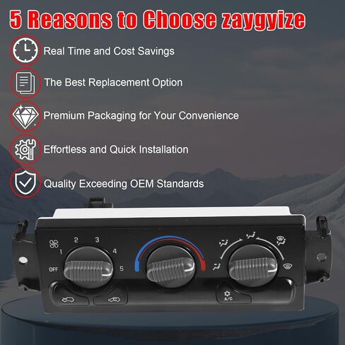 599-266 Front Climate Control Module Panel for GMC Sierra， for Chevy Silverado 1999-2002,/15054697/15753264/19244873/9361355 Heater A/C Control Switch Air Conditioning Climate Control Module in Saudi Arabia