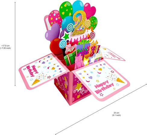 ZOOYOO Happy 1st Birthday Card,3D Pop Up First Birthday Greeting Card for Baby Boy,Son,Grandson,Nephew with 1 Envelop,1 Message Card(Blue) in Kuwait