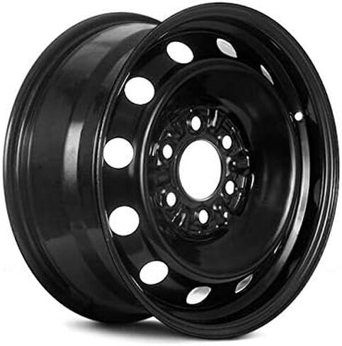 عجلة الصلب - أسود - 17 × 7.5 بوصة - 44 ملم إزاحة - 12 ثقب - 6 Lug - نمط الترباس 135 مم - متوافق مع 2004-2019 فورد F -150 in Saudi Arabia