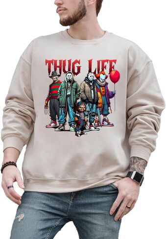 قميص رعب Thug Life - قميص رعب وبلوزات - Thug Life Halloween Menging Dasks Disings (T -Shirt) in Kuwait