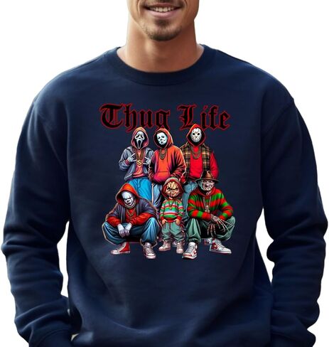 قميص رعب Thug Life - قميص رعب وبلوزات - Thug Life Halloween Menging Dasks Disings (T -Shirt) in Kuwait