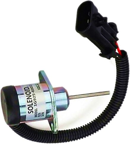 12V إيقاف تشغيل الوقود إيقاف الوقود صمام الملف اللولبي 6691498 6691313 1G925-60011 1G92560011 Fikowjs متوافق مع محرك الديزل Kubota لبوبكات 325 328 329 in Saudi Arabia