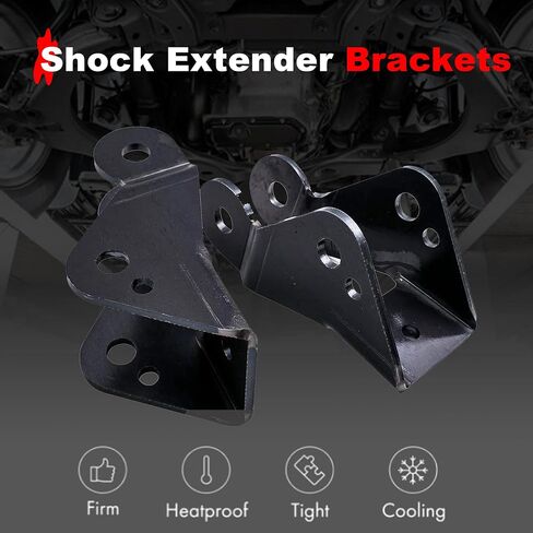3''-5'' Shock Extender Brackets Compatible with Chevrolet Silverado C1500 GMC Sierra C1500 1988-1998 2WD Rear Shocks Drop Lowering Extension Brackets in Saudi Arabia