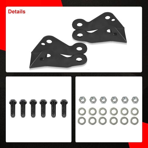 3''-5'' Shock Extender Brackets Compatible with Chevrolet Silverado C1500 GMC Sierra C1500 1988-1998 2WD Rear Shocks Drop Lowering Extension Brackets in Saudi Arabia