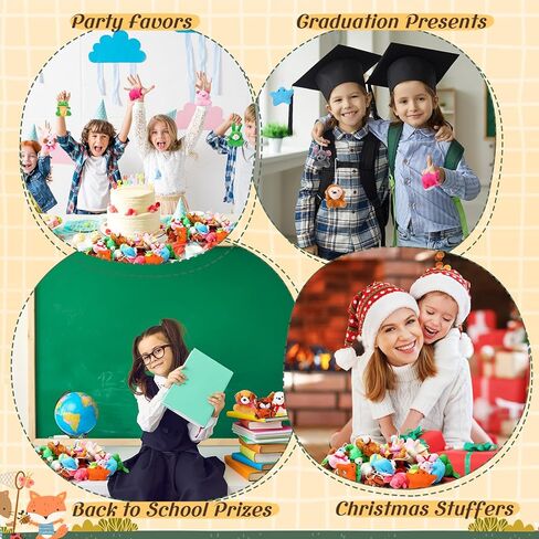 Leyndo 200 Pcs Mini Stuffed Animals Bulk Tiny Stuffed Animal Keychain Small Plush Toys for Kids Classroom Rewards Carnival Prizes Easter Egg Filter Birthday Party Favors(Mixed) in Kuwait