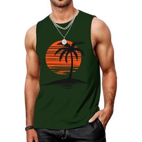 قمم الخزان بلا أكمام رجالي UPF 50+ قميص سريع للتمرين الجاف الجاف. in Kuwait