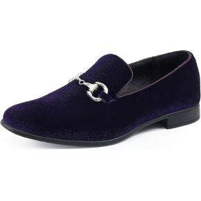 Amali Bradford - Microfiber Men Men on Loafer مع Bit Gold Metal - Slaking Slip on Dress Shoes for Men - Microfiber Notial Recovers for Men in Kuwait