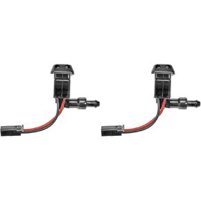 Left Windshield Washer Nozzle 2PC Replaces 10396655 Compatible with Cadillac STS 2006 2007 2008 2009 in Saudi Arabia