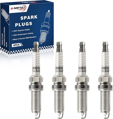 مزدوج Iridium Spark Plugs 4 Pack Fits for 2018-2024 Toyota Camry Corolla Highlander RAV4 Avalon & Lexus ES300H UX250H L4 1.8L 2.5L 2019 2020 2021 2022 2023 2024 استبدال 96210 ، DILKAR6T8 in Saudi Arabia