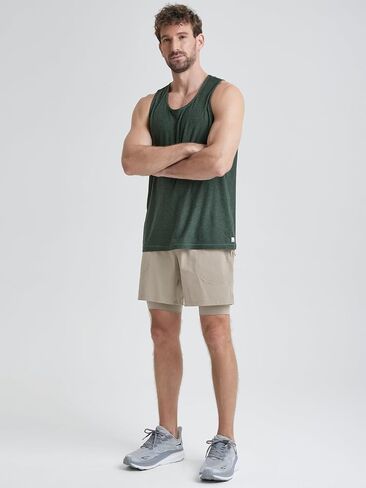 ODODOS Men's Performance Tank - Stratum Tech Tee, Ultra Soft Moisture Wicking UPF 50+ Sleeveless Shirts -The Ascent Series in Saudi Arabia