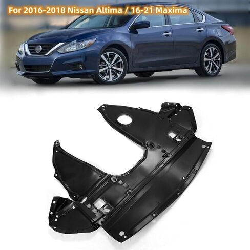 درع دفاعي المحرك الأمامي متوافق مع 2016-2020 Nissan Maxima Altima 2021 Nissan Maxima 40th Anniversary Edition بديل لـ NI1228164 75890-9HS0A أسود in Saudi Arabia