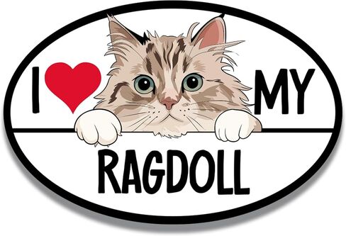 المغناطيس لي حتى أحب بلدي المغناطيس Cat Cat Ragdoll ، 4 × 6 بوصات ، القطط اللطيفة اللطيفة ، من أجل الوفير ، الثلاجة ، الخزائن ، شارات هادئة وهادئة ومغناطيسية ، هدايا محب للحيوانات الأليفة ، مصنوعة في الولايات المتحدة الأمريكية in Kuwait