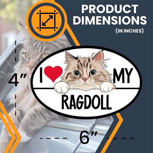 المغناطيس لي حتى أحب بلدي المغناطيس Cat Cat Ragdoll ، 4 × 6 بوصات ، القطط اللطيفة اللطيفة ، من أجل الوفير ، الثلاجة ، الخزائن ، شارات هادئة وهادئة ومغناطيسية ، هدايا محب للحيوانات الأليفة ، مصنوعة في الولايات المتحدة الأمريكية in Kuwait