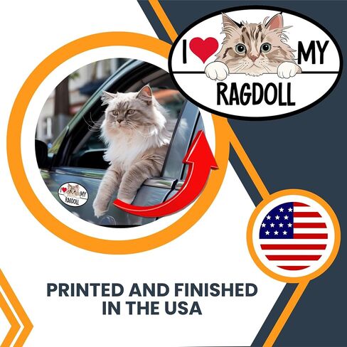 المغناطيس لي حتى أحب بلدي المغناطيس Cat Cat Ragdoll ، 4 × 6 بوصات ، القطط اللطيفة اللطيفة ، من أجل الوفير ، الثلاجة ، الخزائن ، شارات هادئة وهادئة ومغناطيسية ، هدايا محب للحيوانات الأليفة ، مصنوعة في الولايات المتحدة الأمريكية in Kuwait