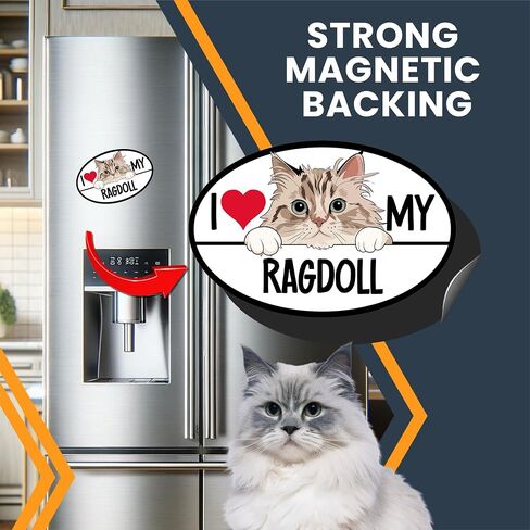المغناطيس لي حتى أحب بلدي المغناطيس Cat Cat Ragdoll ، 4 × 6 بوصات ، القطط اللطيفة اللطيفة ، من أجل الوفير ، الثلاجة ، الخزائن ، شارات هادئة وهادئة ومغناطيسية ، هدايا محب للحيوانات الأليفة ، مصنوعة في الولايات المتحدة الأمريكية in Kuwait