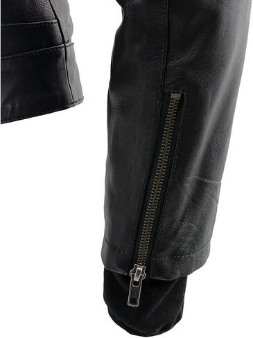 Milwaukee Leather Women's Premium Leather Motorcycle Riding Jacket With Removable Hoodie Liner in Saudi Arabia