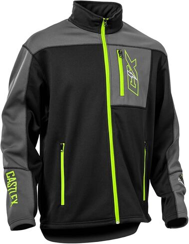 Castle X Men's Fusion G5 Mid-Layer Jacket (Hi-Vis/Black/Charcoal - Large) in Saudi Arabia