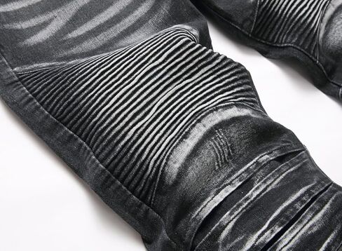 OIIIO Men's Retro Straight-Fit Stretch Jean in Kuwait