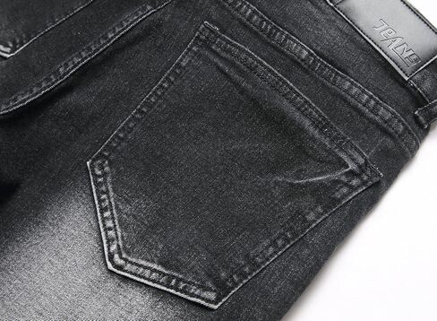 OIIIO Men's Retro Straight-Fit Stretch Jean in Kuwait