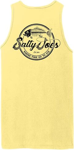 Joes Surf Shop Mens Graphic Logo Collection Beach Wash-Wash-dyped tops في S-4XL in Kuwait