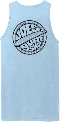 Joes Surf Shop Mens Graphic Logo Collection Beach Wash-Wash-dyped tops في S-4XL in Kuwait