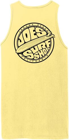 Joes Surf Shop Mens Graphic Logo Collection Beach Wash-Wash-dyped tops في S-4XL in Kuwait