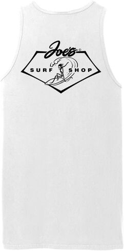 Joes Surf Shop Mens Graphic Logo Collection Beach Wash-Wash-dyped tops في S-4XL in Kuwait