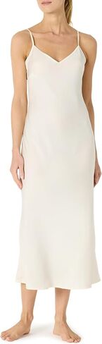 Amazon Essentials Women's Soft Satin Sleeveless Cami Midi Nightgown in Saudi Arabia