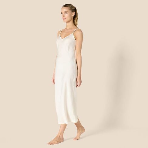 Amazon Essentials Women's Soft Satin Sleeveless Cami Midi Nightgown in Saudi Arabia