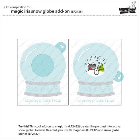 LAWN FAWN Magic Iris Snow Globe Add-On Lawn Cuts Custom Craft Die in Saudi Arabia