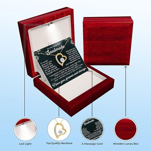 To My Beautiful Wife Necklace Hot Doe Forever Love Jewelry From Lover Husband to Beautiful Woman in Saudi Arabia