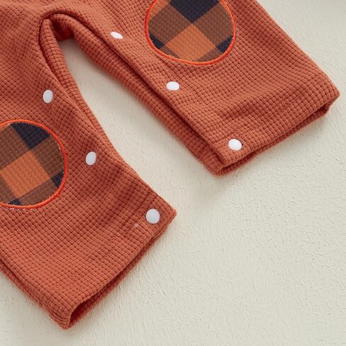 Ledy Champswiin 2Pcs Neutral Outfits Newborn Baby Boy Girl Pumpkin Romper Jumpsuit My 1st Halloween Clothes with Hat in Kuwait