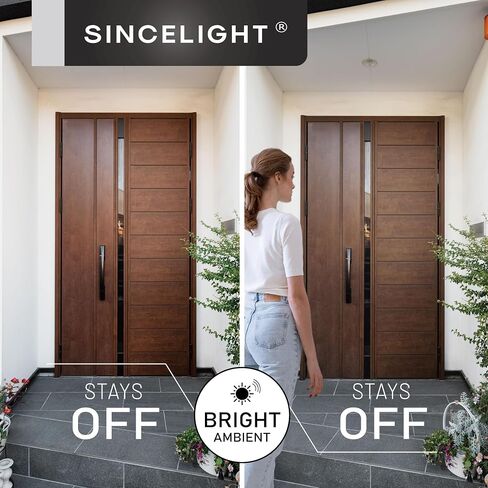 SINCELIGHT Motion Sensor LED Light Bulb 9W E26, PIR Motion-Activated in The Dark, Automatically ON/Off by Dual Sensors, Cool White 6000K, Pack of 2 in Saudi Arabia