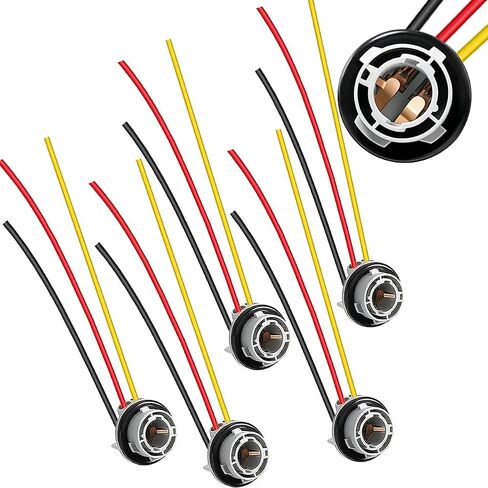 5 PCS 1156 LED Bulb Socket, BA15S P21W Wiring Harness Sockets Adapter for LED Bulbs Turn Signal Lights Backup Lights Time Running Lamps in Saudi Arabia