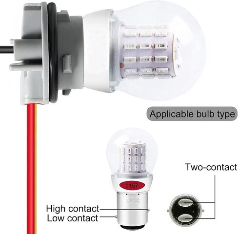 5 PCS 1156 LED Bulb Socket, BA15S P21W Wiring Harness Sockets Adapter for LED Bulbs Turn Signal Lights Backup Lights Time Running Lamps in Saudi Arabia