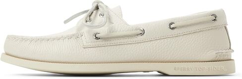 Sperry Men's Authentic Original 2-Eye Boat Shoe, White, 11 Wide in Saudi Arabia