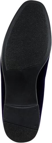 Amali Bradford - Microfiber Men's Slip-On Loafer with Gold Metal Bit - Smoking Slip On Dress Shoes for Men - Microfiber Formal Loafers for Men in Saudi Arabia