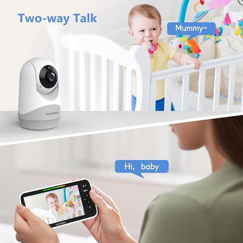 شاشة HelloBaby مع الكاميرا والصوت، وشاشة 5 بوصة مع بث فيديو لمدة 16 ساعة، وكاميرا تكبير عن بعد قابلة للإمالة، ومحادثة ثنائية الاتجاه، ووضع VOX، ورؤية ليلية تلقائية، نطاق يصل إلى 960 قدمًا ولا يوجد WiFi in Kuwait