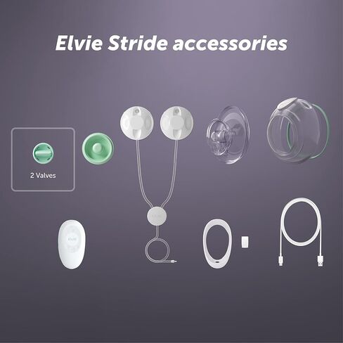 Elvie Stride Breast Pump Breast Shield - 28mm | 2 Pack | Nipple Shield Flange for Pumping Breast Milk | Breastfeeding Essentials for Electric Breast Pumps | BPA Free, Dishwasher Safe in Kuwait